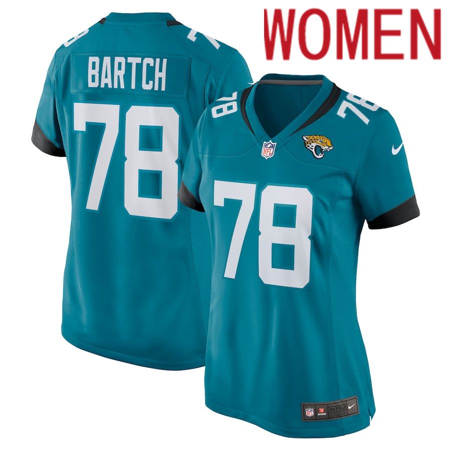 Women Jacksonville Jaguars #78 Ben Bartch Nike Green Nike Game NFL Jersey->women nfl jersey->Women Jersey